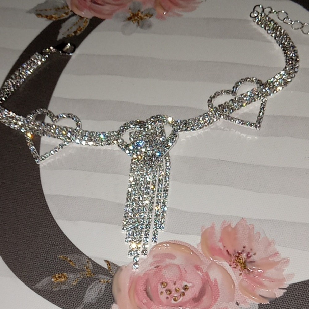 Elegant Silver Heart Anklet